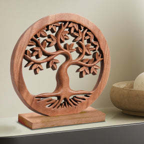 Libarid Tree of Life Wooden Sculpture - Large