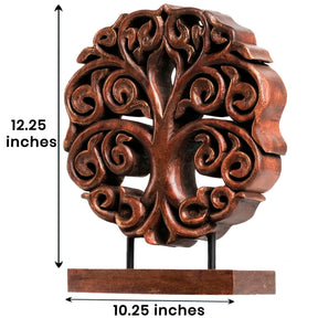 Berton Tree of Life Wooden Sculpture - Medium