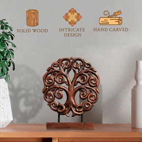 Berton Tree of Life Wooden Sculpture - Medium