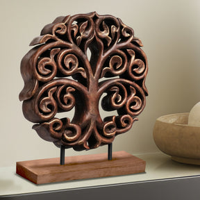 Berton Tree of Life Wooden Sculpture - Medium