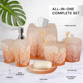 The Carruthers Collection – Elegant Modern Bathroom Décor Accessories Set of 6