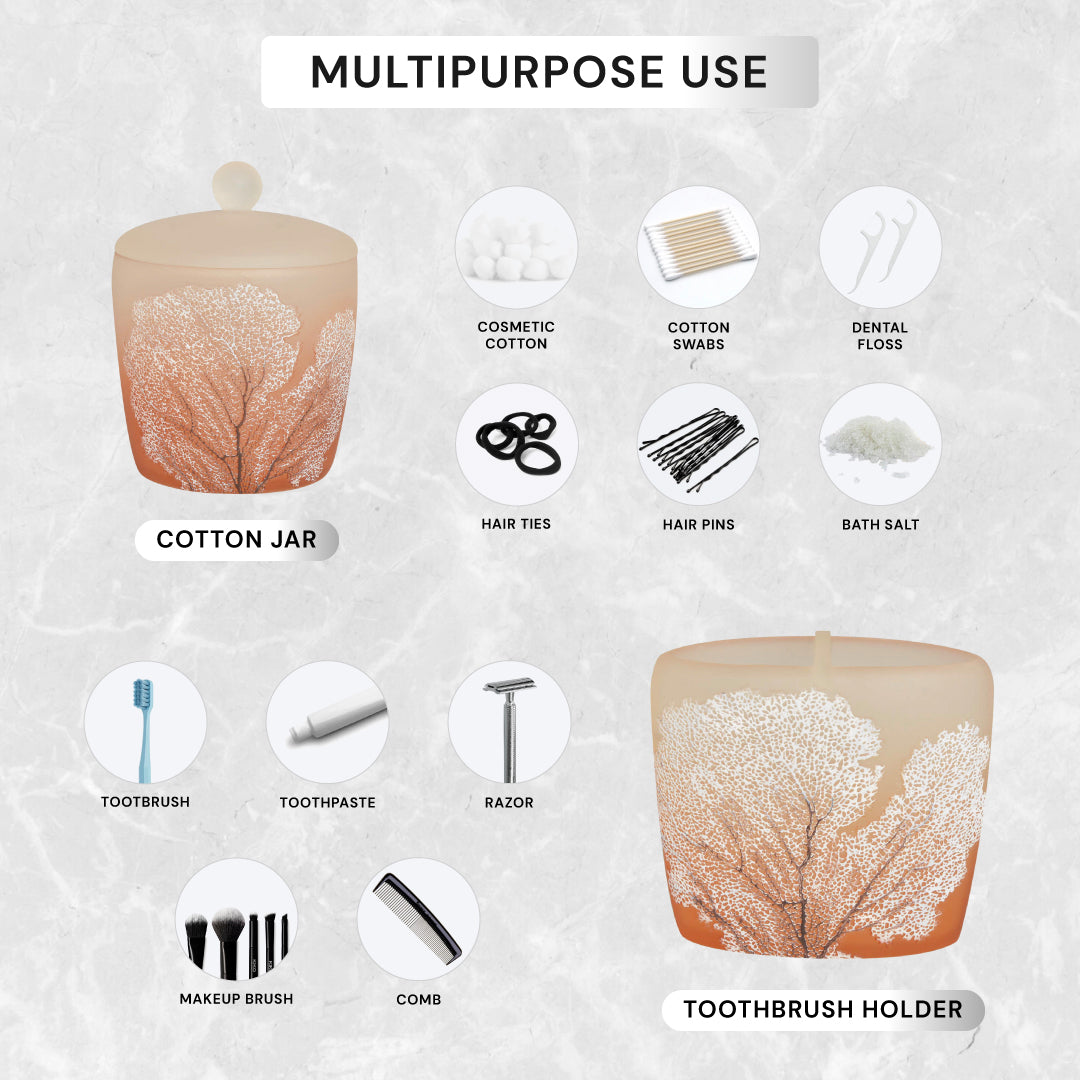 The Carruthers Collection – Elegant Modern Bathroom Décor Accessories Set of 6