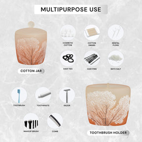 The Carruthers Collection – Elegant Modern Bathroom Décor Accessories Set of 6