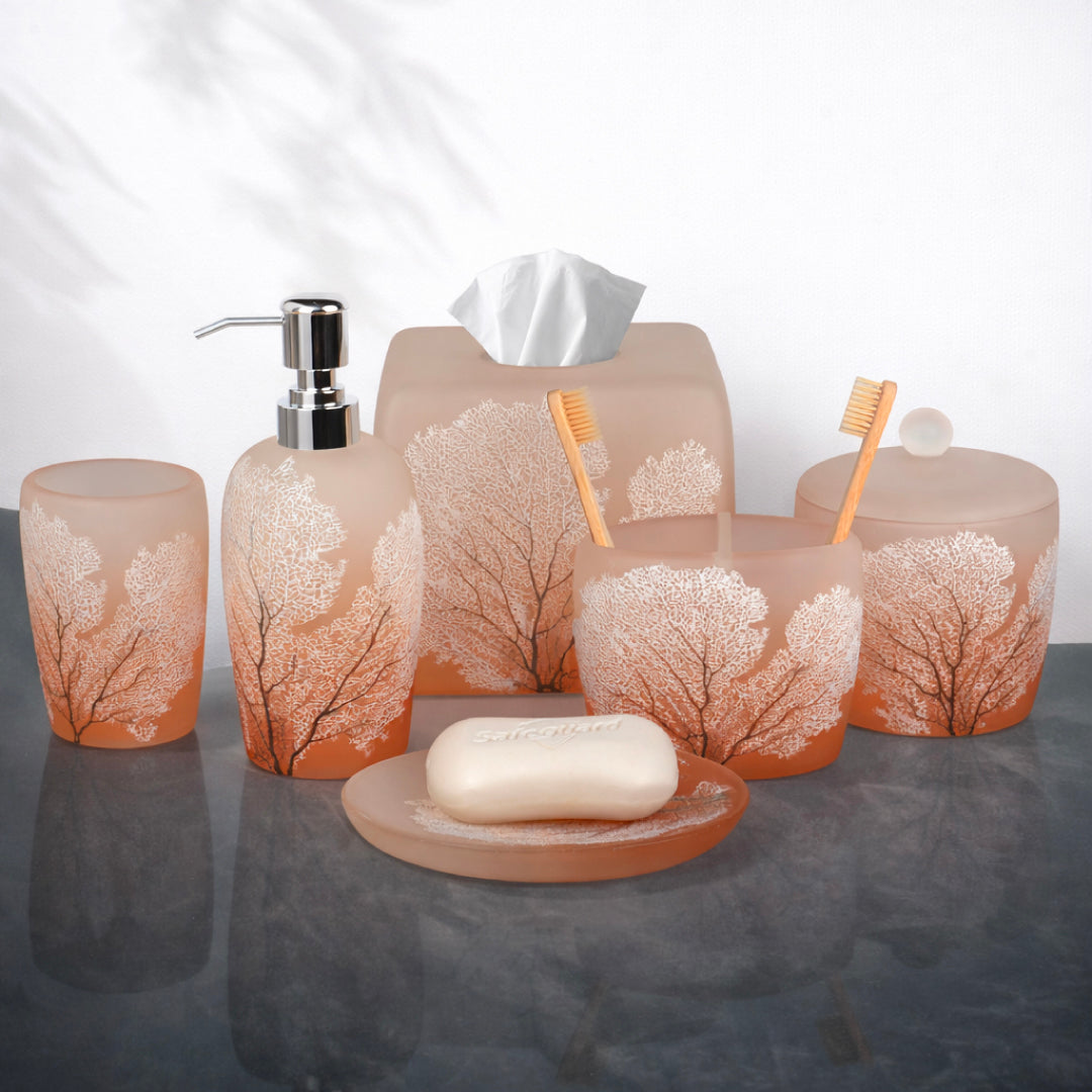 The Carruthers Collection – Elegant Modern Bathroom Décor Accessories Set of 6