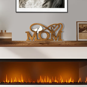 Mom Handmade Wooden Sculpture
