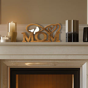 Mom Handmade Wooden Sculpture