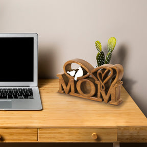 Mom Handmade Wooden Sculpture