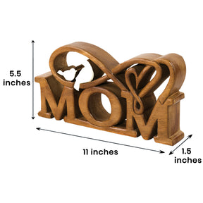 Mom Handmade Wooden Sculpture