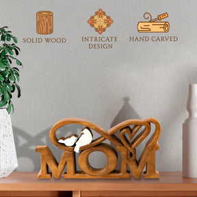 Mom Handmade Wooden Sculpture