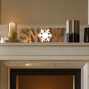 Snow Handmade Wooden Sculpture