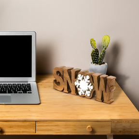 Snow Handmade Wooden Sculpture