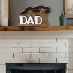 Dad Handmade Wooden Sculpture