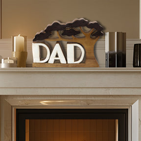 Dad Handmade Wooden Sculpture