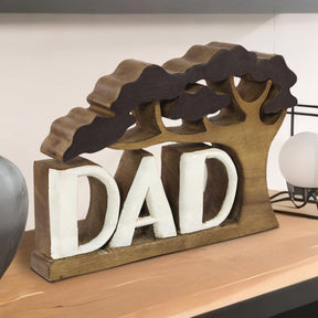 Dad Handmade Wooden Sculpture