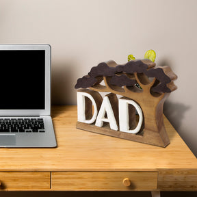 Dad Handmade Wooden Sculpture