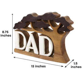 Dad Handmade Wooden Sculpture