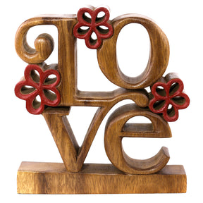 Love Handmade Wooden Sculpture