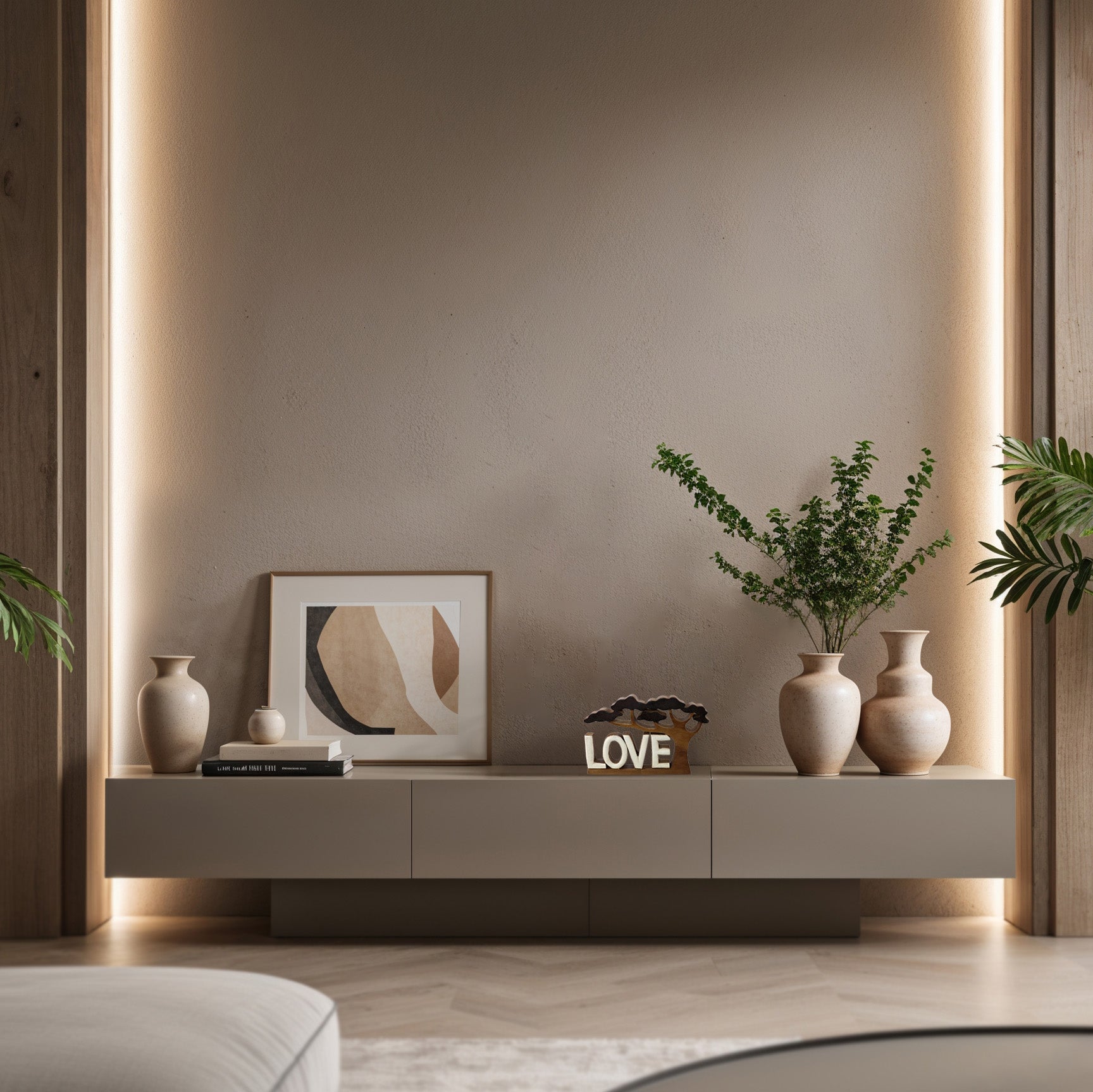 Love Handmade Wooden Sculpture