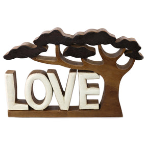Love Handmade Wooden Sculpture