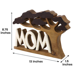 Mom Handmade Wooden Sculpture