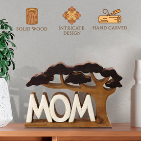 Mom Handmade Wooden Sculpture