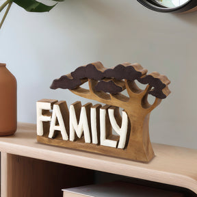 Family Handmade Wooden Sculpture