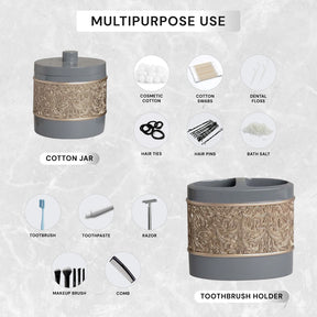 The Fionola Collection – Elegant Modern Bathroom Décor Accessories Set of 6