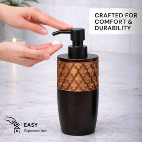 Modern bathroom décor accessories set by AH7006 featuring six sleek, elegant bath accessories in the Wally Collection.