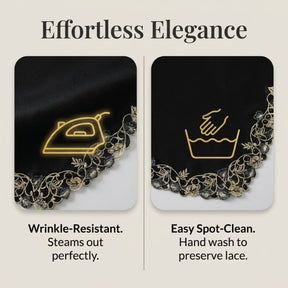 Black Gold Mantel Scarf – Vintage Fireplace Decor, Rustic Table Linen 18x90 Inch