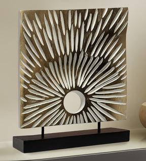 Decozen Home Decor Handmade Wooden Sculpture, Acacia Wood Art Rustic