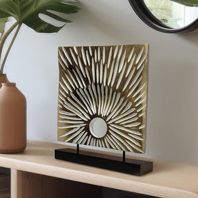 Decozen Home Decor Handmade Wooden Sculpture, Acacia Wood Art Rustic