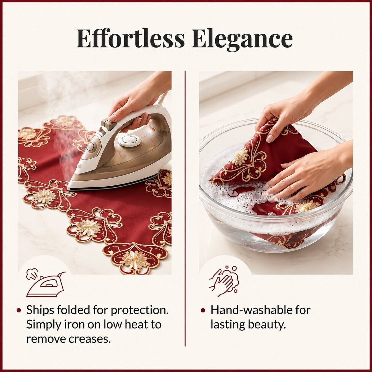 Red Lace Table Runner – Imperial Red, 14x108 Inch