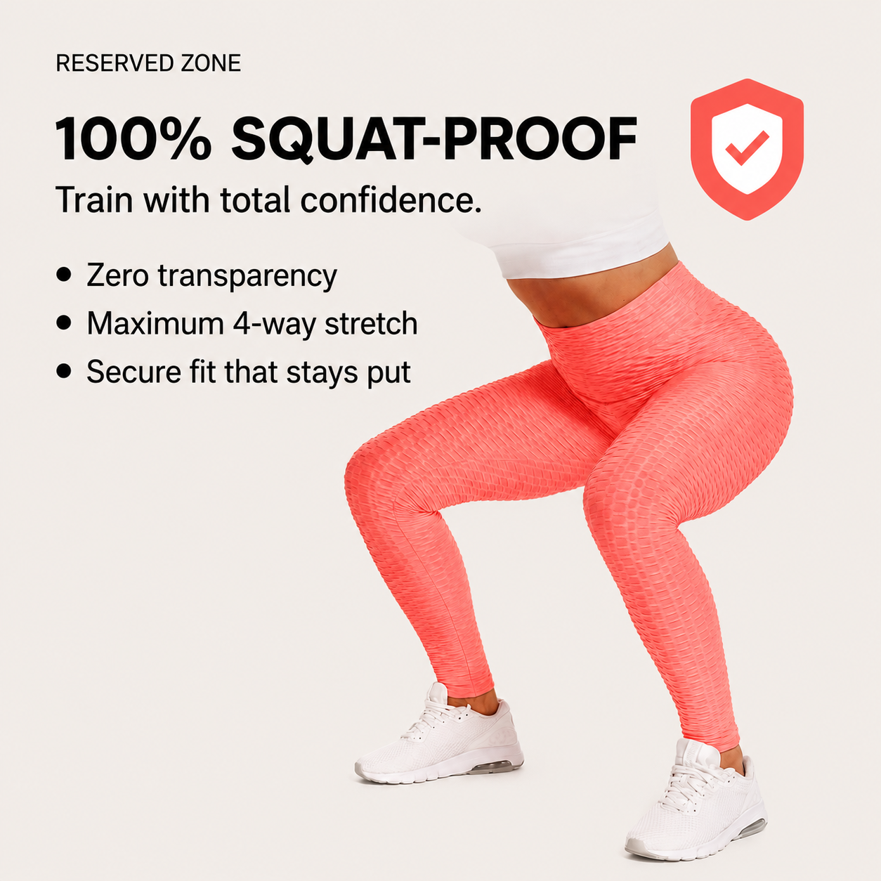 Yogazen Women's High-Waist Scrunch Booty Leggings – Orange