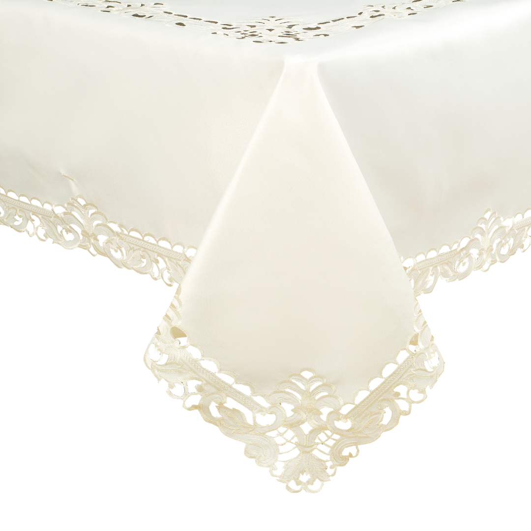 Table Toppers with European Embroidery - The Damarcus Collection