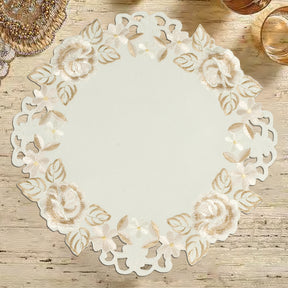 Beige Table Doilies - Dayse Collection - Decozen