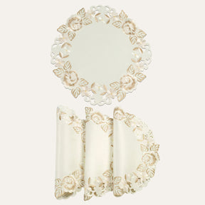 Beige Table Doilies - Dayse Collection - Decozen