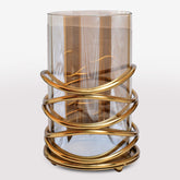 Swirl Design Candle Holder - Large