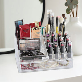 Clear Makeup Organizers - 19 Slots and 1 Drawer