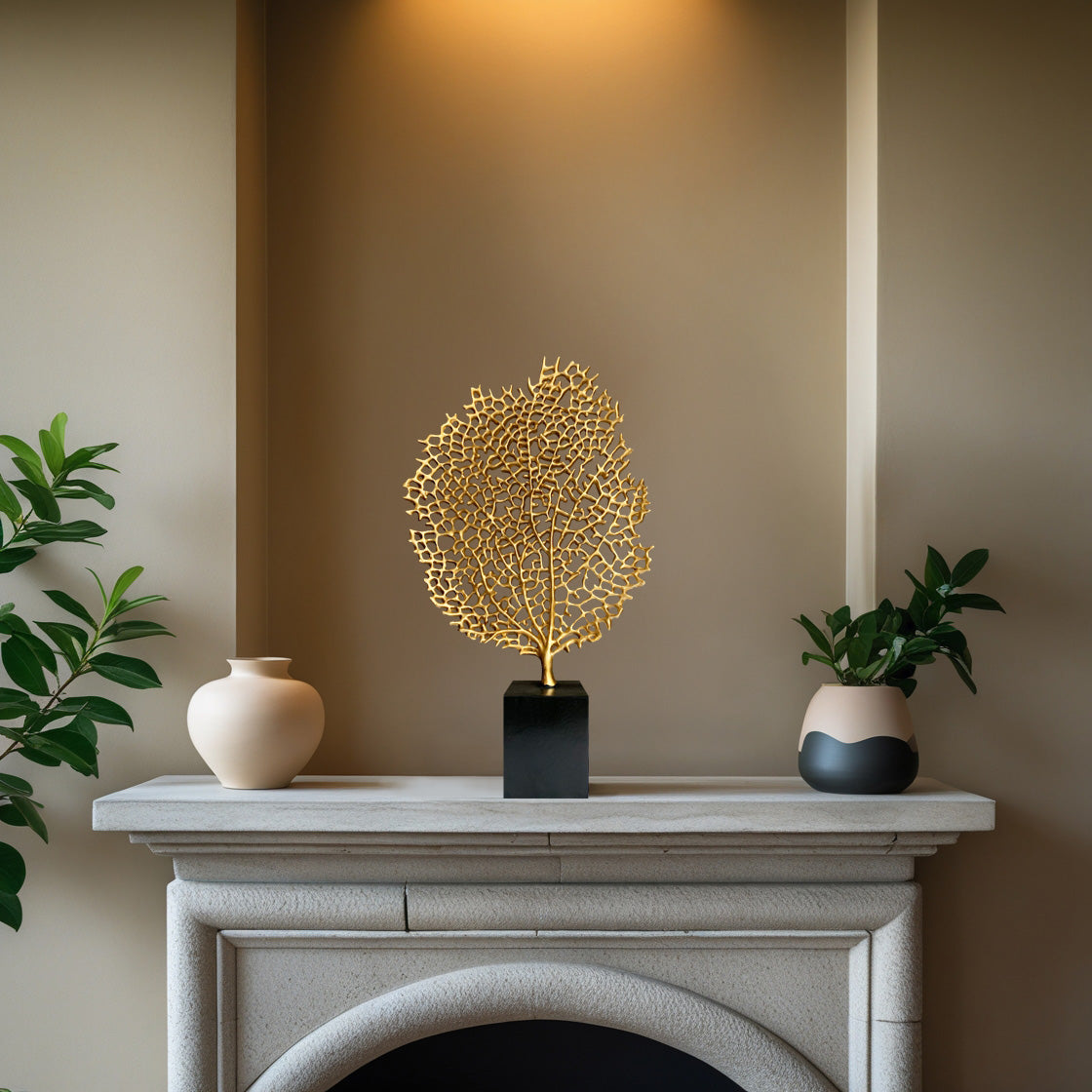 Lucky Coral Modern Decor Sculpture