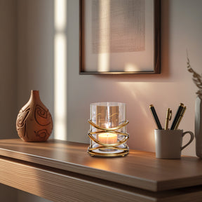 Swirl Design Candle Holder - Medium