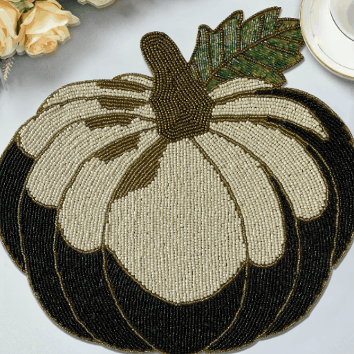 The Lugh Autumn Design Beaded Placemats