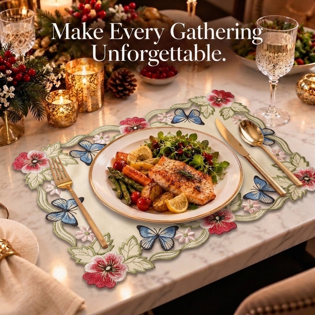 Beige Gold Placemats – Sandy Dune, 12x18 Inch