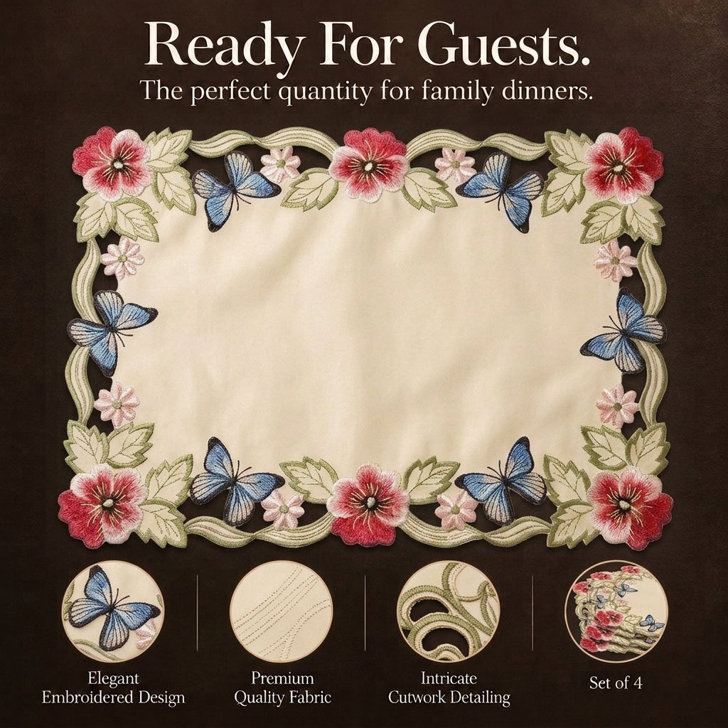 Beige Gold Placemats – Sandy Dune, 12x18 Inch