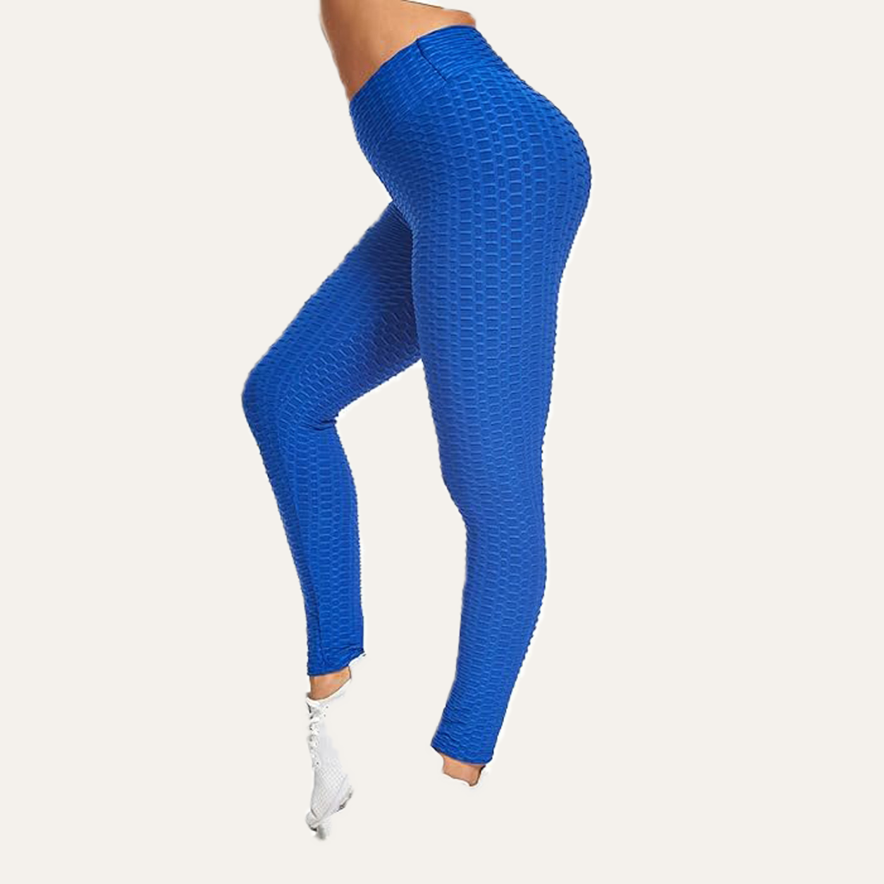Yogazen Women's High-Waist Scrunch Booty Leggings – Blue