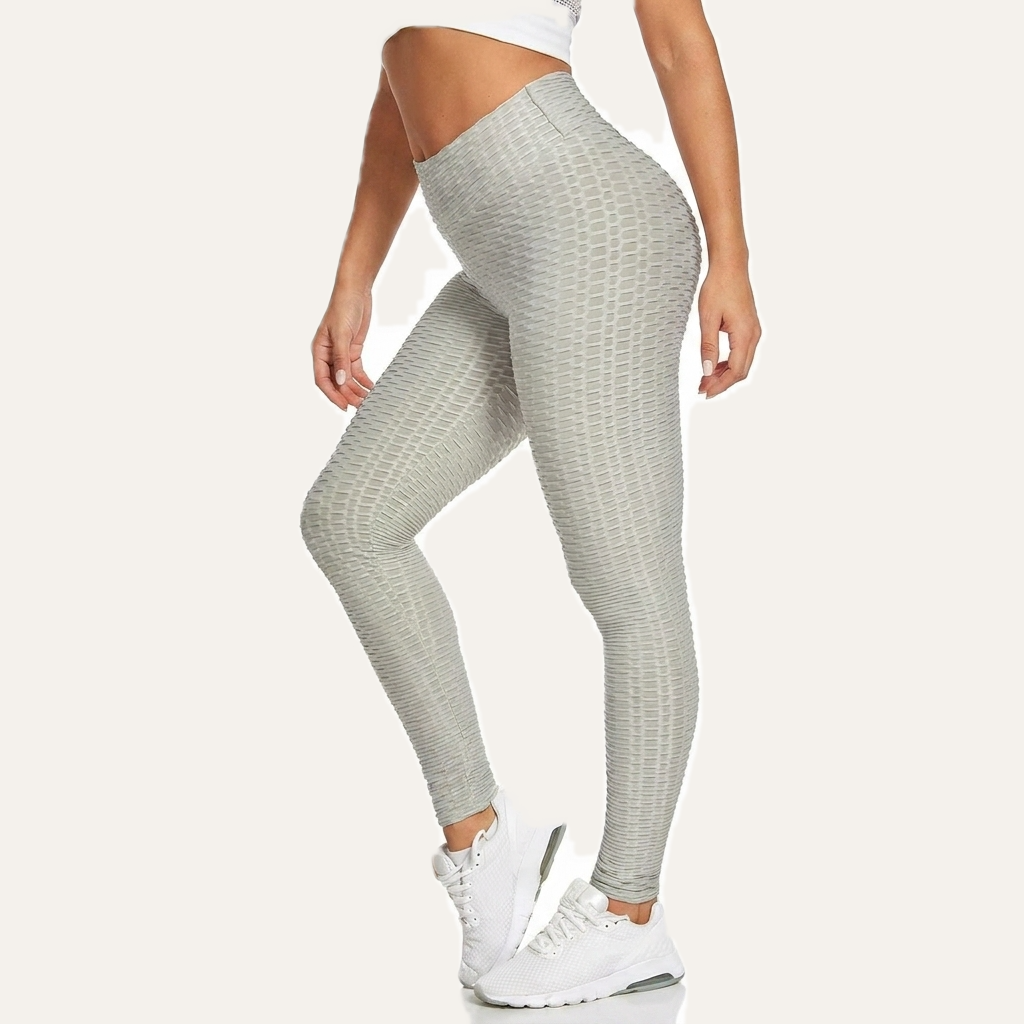 Yogazen Women's High-Waist Scrunch Booty Leggings – Gray