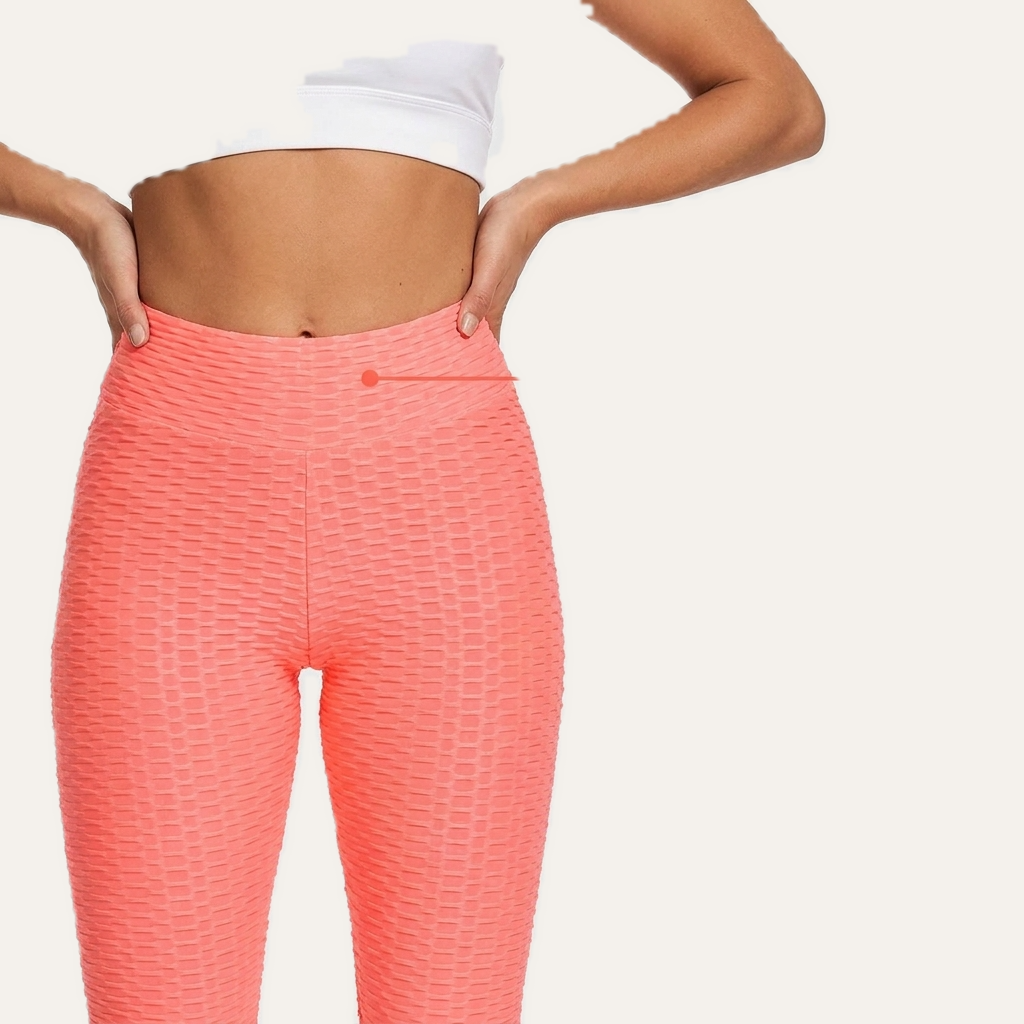Yogazen Women's High-Waist Scrunch Booty Leggings – Orange