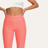 Yogazen Women's High-Waist Scrunch Booty Leggings – Orange