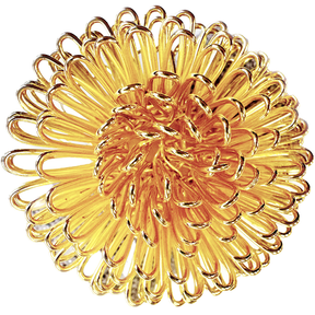 Napkin Rings in Gold Floral Design
