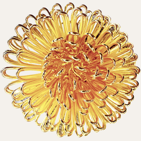Napkin Rings in Gold Floral Design
