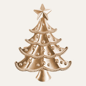 Napkin Rings in Gold Christmas Tree Design